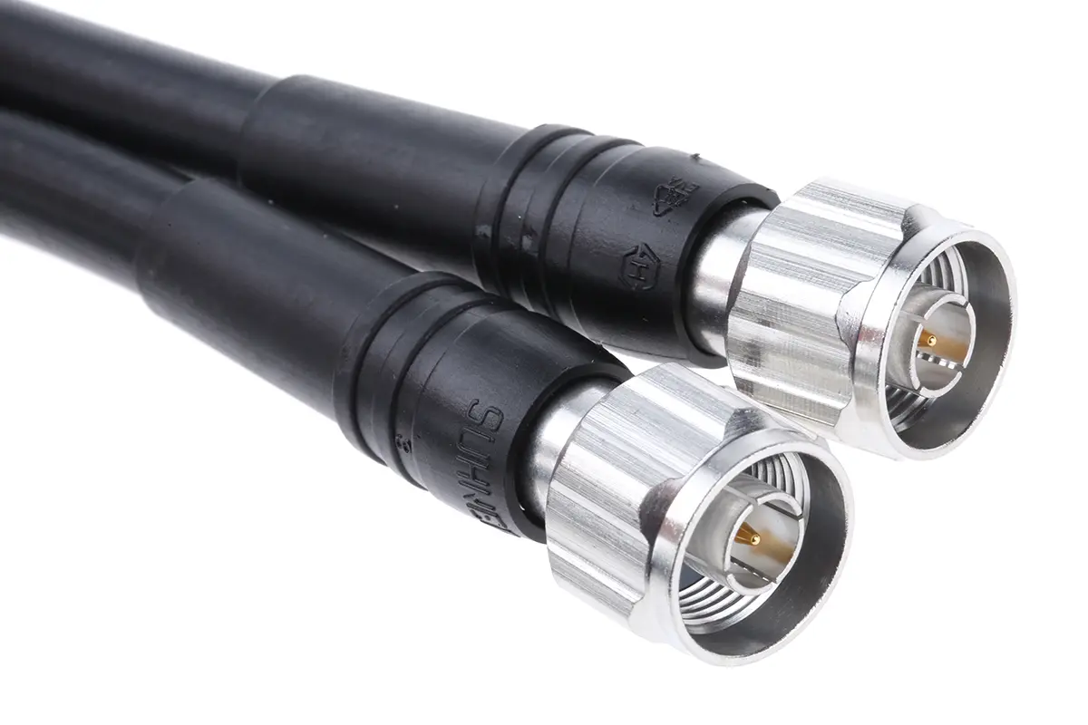 Produktfoto 1 von Huber+Suhner BNC-Messleitung Stecker / Stecker, Schwarz 1000 mm