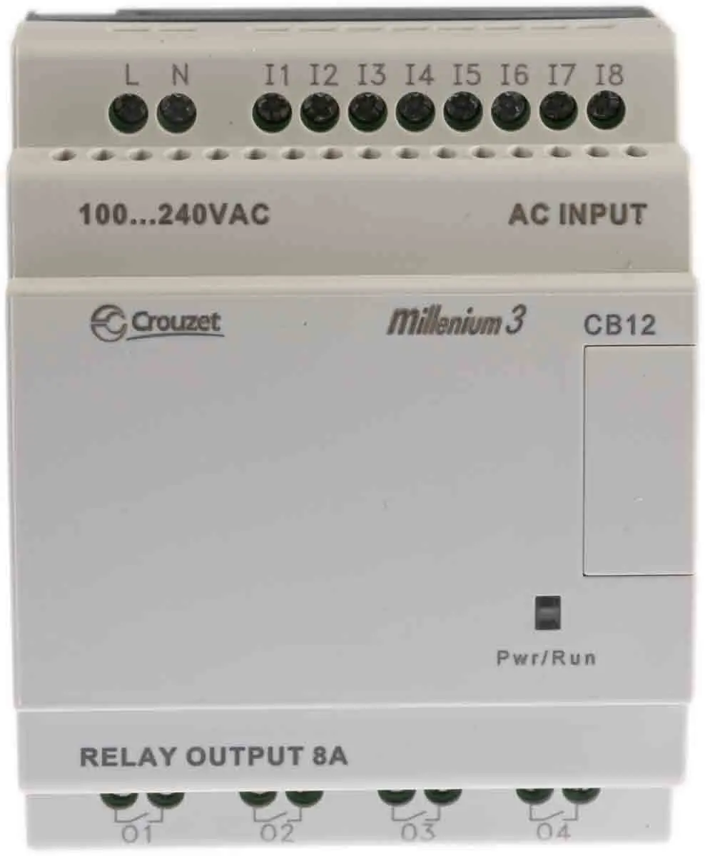 Produktfoto 1 von Crouzet Millenium 3 Logikmodul, 8 Eing. Relais Ausg.Typ Digital Eing.Typ 230 V ac