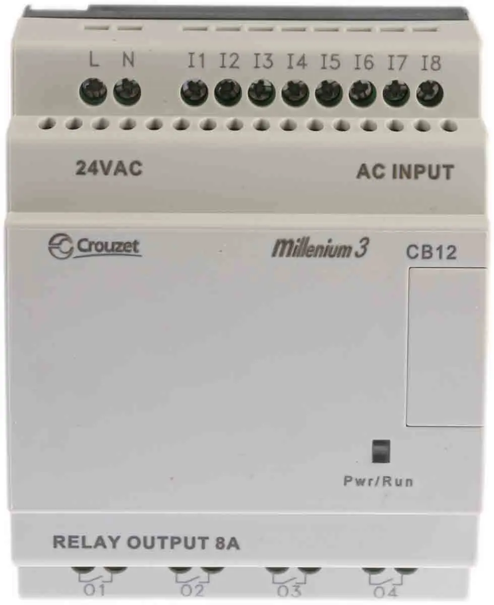 Produktfoto 1 von Crouzet Millenium 3 Logikmodul, 8 Eing. Relais Ausg.Typ Digital Eing.Typ 24 V ac