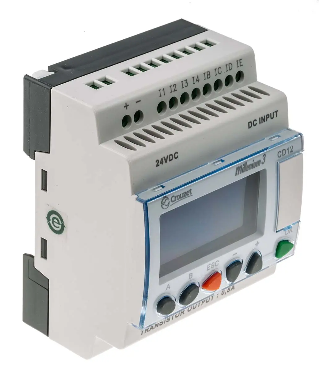 Produktfoto 1 von Crouzet Millenium 3 Logikmodul, 8 Eing. Transistor Ausg.Typ Digital Eing.Typ 24 V dc
