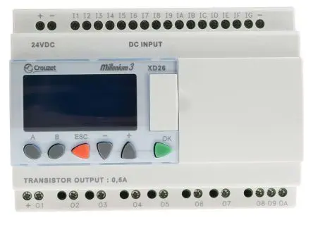 Produktfoto 1 von Crouzet Millenium 3 Logikmodul, 16 Eing. Halbleiter Ausg.Typ Digital Eing.Typ