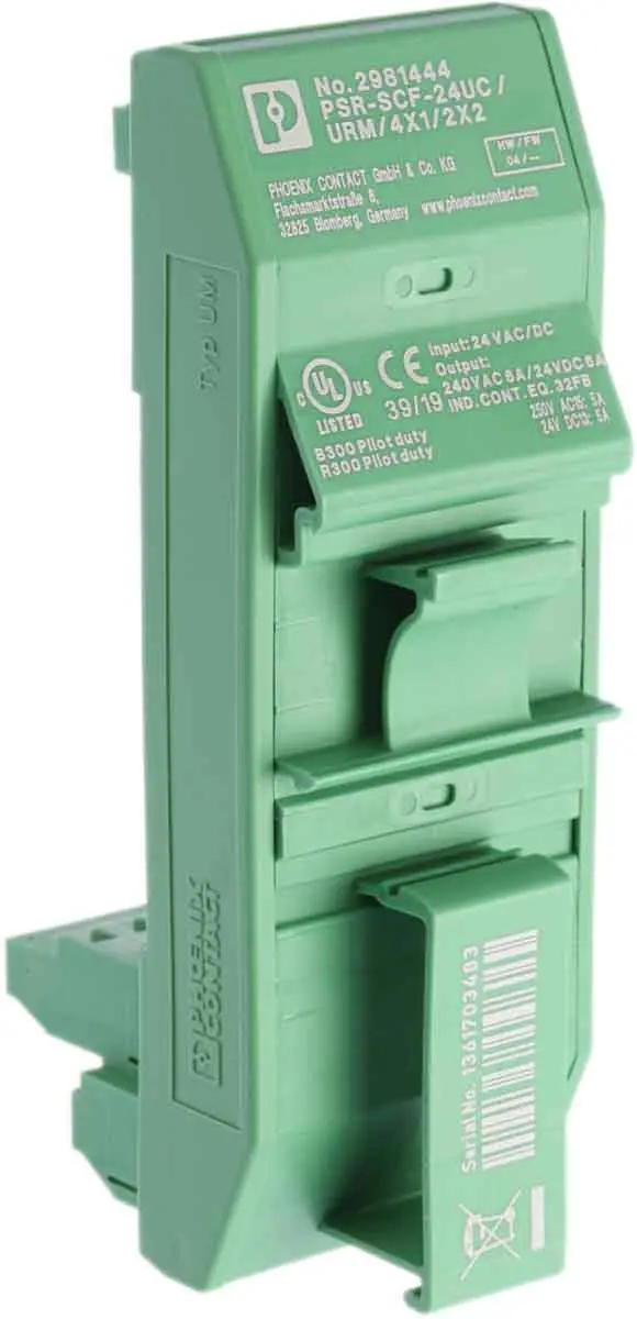 Produktfoto 1 von Phoenix Contact DIN-Hutschiene PSR-SCF- 24UC/URM/4X1/2X2 Zwangsgeführte Relais, Spule 24 V dc / 1.25 W / 6 A, 2 Öffner/4