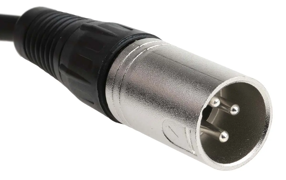 Produktfoto 1 von RS PRO Buchse XLR-Kabel XLR Stecker XLR 20 m Schwarz