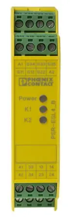 Phoenix Contact PSR-SCP- 24UC/ESL4/3X1/1X2/B Sicherheitsrelais 24V ac/dc, 3 Sicherheitskontakte, 1 Hilfsschalter RoHS,