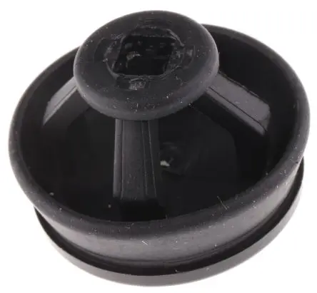 Produktfoto 1 von WISKA CLIXX Kabeltülle 0.8 mm min. 4 mm, Typ Kabeltülle bis Ø 10 mm Loch ø 16 mm Thermoplast, Polypropylen Schwarz -40