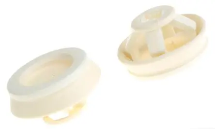 Produktfoto 1 von WISKA CLIXX Kabeltülle 0.8 mm min. 6 mm, Typ Kabeltülle bis Ø 13 mm Loch ø 20 mm Polypropylen, Thermoplast Weiß -40 °C