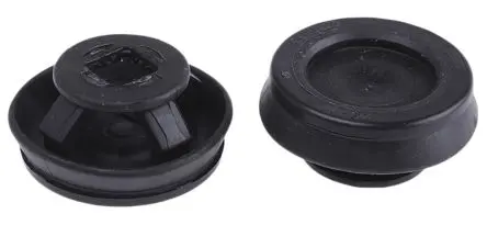 Produktfoto 1 von WISKA CLIXX Kabeltülle 0.8 mm min. 9 mm, Typ Kabeltülle bis Ø 17 mm Loch ø 25 mm Polypropylen, Thermoplast Schwarz -40