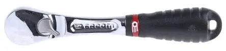 Produktfoto 1 von Facom RL.161PB 1/4 in Ratsche Bi-Material, Elastomer Chrom Vanadium Stahl Schließer (NO), Länge 121mm