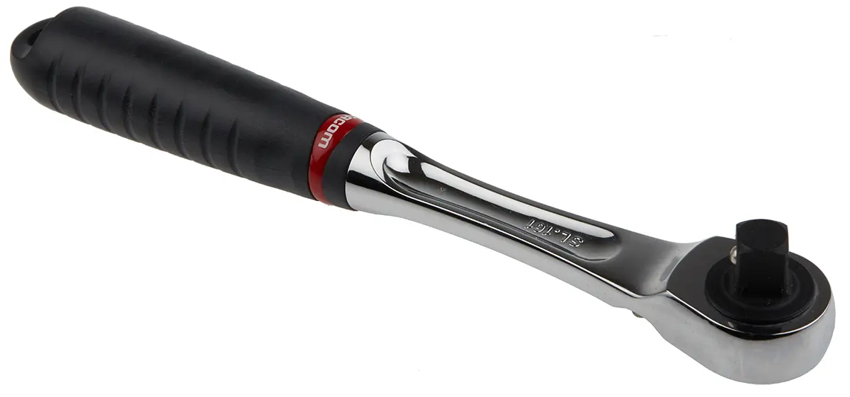 Produktfoto 1 von Facom SL.161PB 1/2 in Ratsche Bi-Material, Elastomer Chrom Vanadium Stahl Schließer (NO), Länge 262 mm