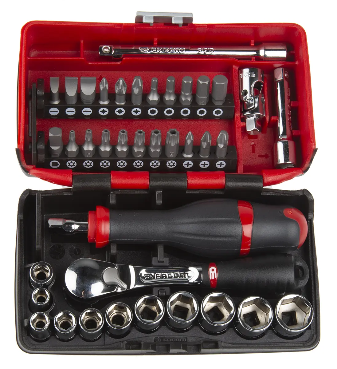 Produktfoto 1 von Facom 1/4 in Vierkant 6-Kant (1/4 in) 5.5, 6, 7, 8, 9, 10, 11, 12, 13, 14 mm, PH1, PH2, PH3, PZ1, PZ2, PZ3, Hexagon 3,