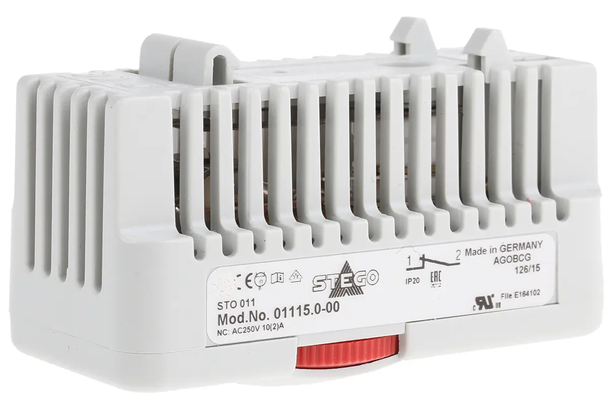 Produktfoto 1 von STEGO ST 011 Schaltschrank-Thermostat SPST, 80 °C, 0 °C 250 V ac