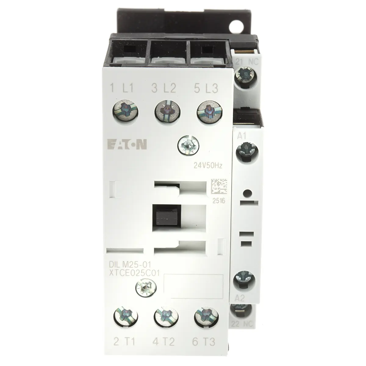 Eaton DILM Schütz 24 V ac-Spule, 3-polig, 400V ac / 25 A 24 V ac 11 kW 3 Schließer Motorsteuerung, Widerstandsbelastung