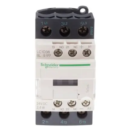 Produktfoto 1 von Schneider Electric LC1D Schütz 24V dc-Spule, 3-polig, 690V ac/dc 24V dc 5.5 kW 3 Schließer Motorsteuerung,