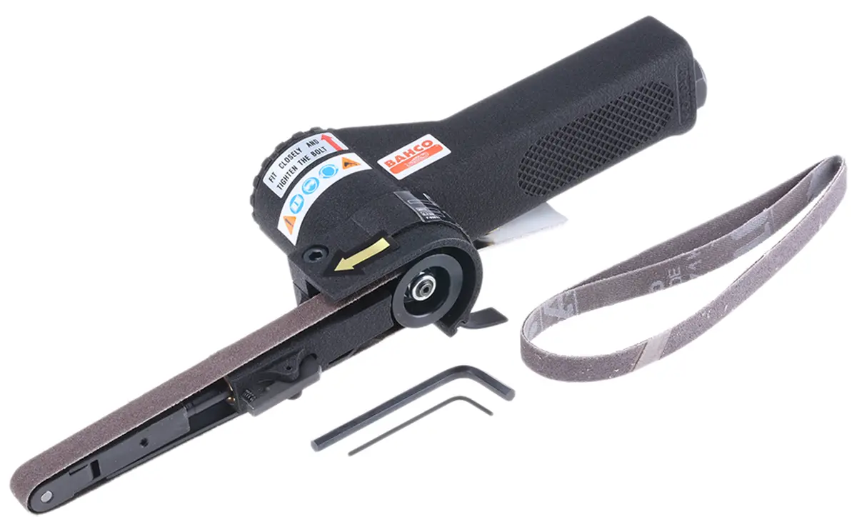 Produktfoto 1 von Bahco Druckluftschleifer, Scheiben-Ø 10 x 330 mm, Riemenschleifmaschine 260 L/min, 16000 rpm, 2.5 m/s², 6.35 mm
