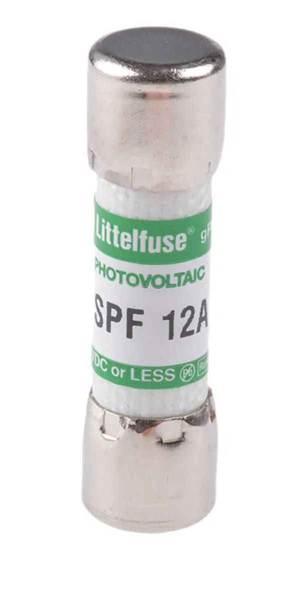 Produktfoto 1 von Littelfuse SPF Patronensicherung F / 12 A 10 x 38 mm 1 kV dc Melamin Solarschutz