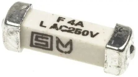 Produktfoto 1 von Schurter Nicht zurücksetzbare Sicherung 4A 250V ac Keramik F 3mm 3 mm