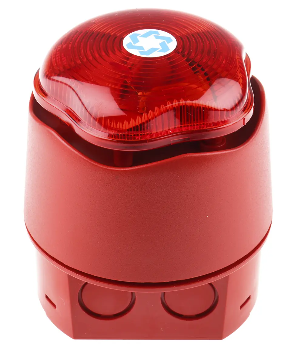Produktfoto 1 von Hosiden Besson Banshee Excel Lite Xenon, Stroboskop-Licht Alarm-Leuchtmelder Rot / 110dB, 9 → 30 Vdc