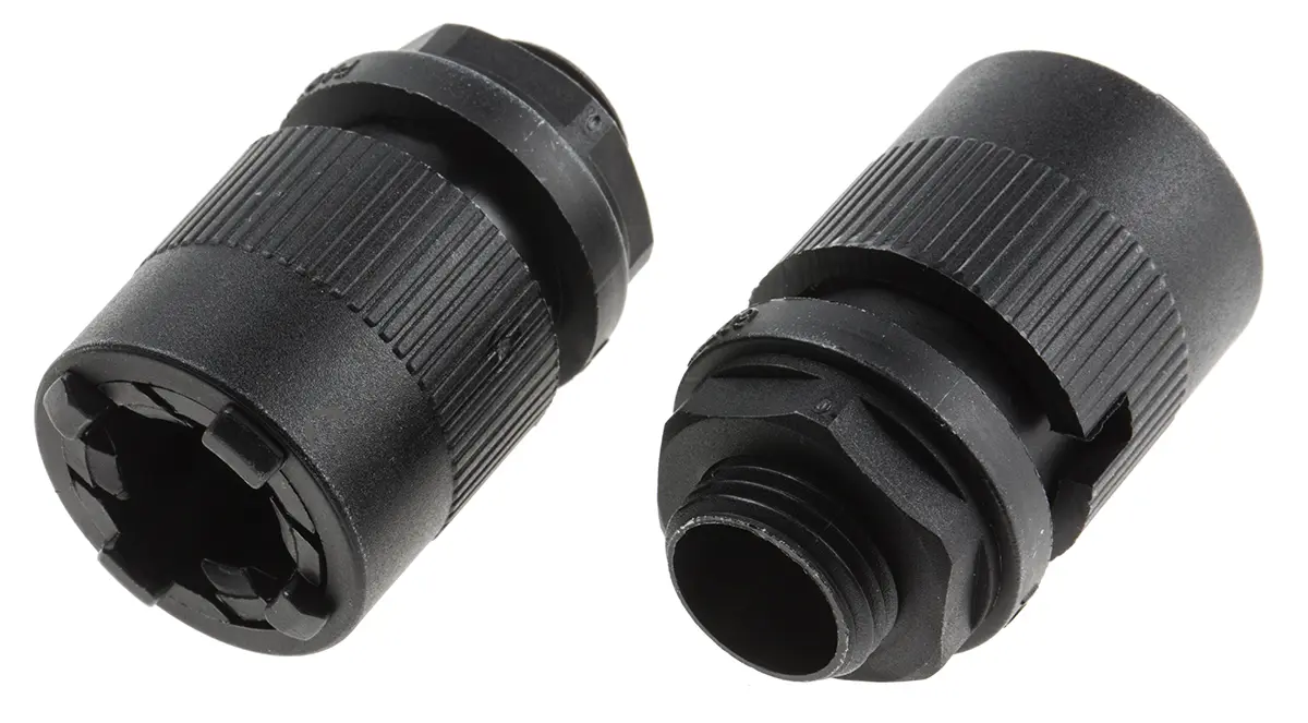 Produktfoto 1 von RS PRO PAQ Nylon 6.6 Kabelrohr Befestigung Kabelrohr PG9 16 mm Schwarz