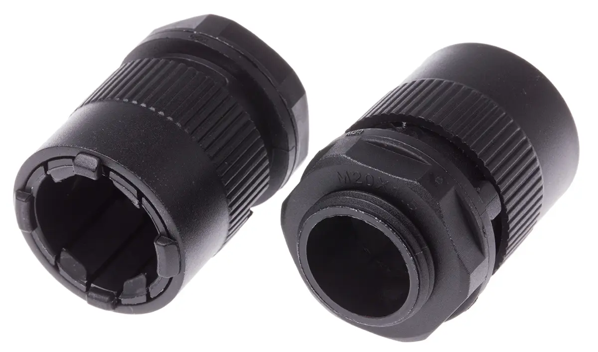 Produktfoto 1 von RS PRO BGQ Nylon 6.6 Kabelrohr Befestigung Kabelrohr 20 mm Schwarz
