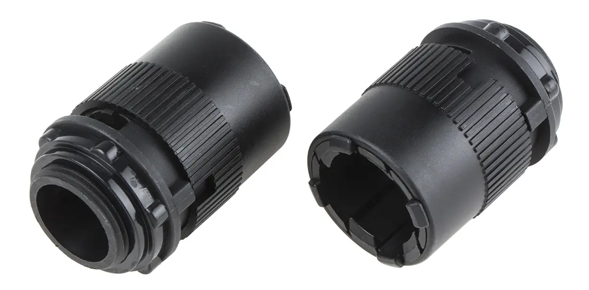 Produktfoto 1 von RS PRO BGQ Nylon 6.6 Kabelrohr Befestigung Kabelrohr 25 mm Schwarz