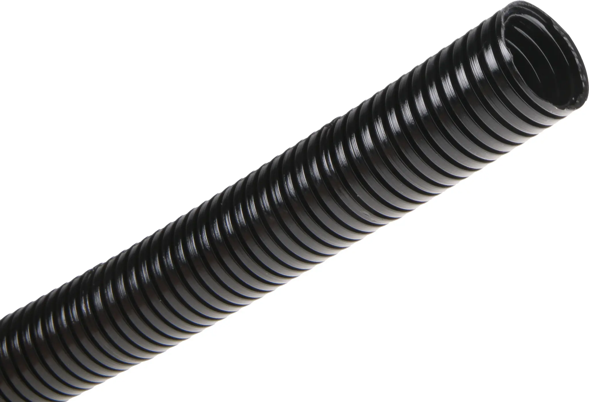 Produktfoto 1 von RS PRO Leerrohr Kunststoff, Ø 20mm nom. flexibel, Schwarz A ø 21.7mm I ø 16.8mm x 25m