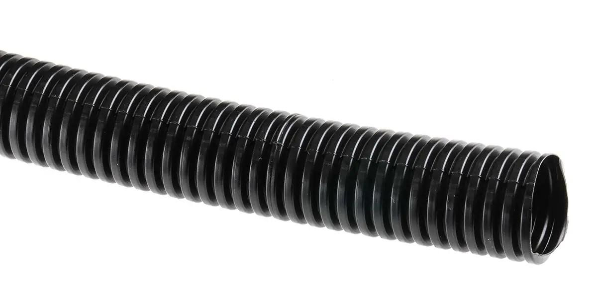 Produktfoto 1 von RS PRO Leerrohr Kunststoff, Ø 20mm nom. flexibel, Schwarz A ø 19.5mm I ø 15mm x 25m