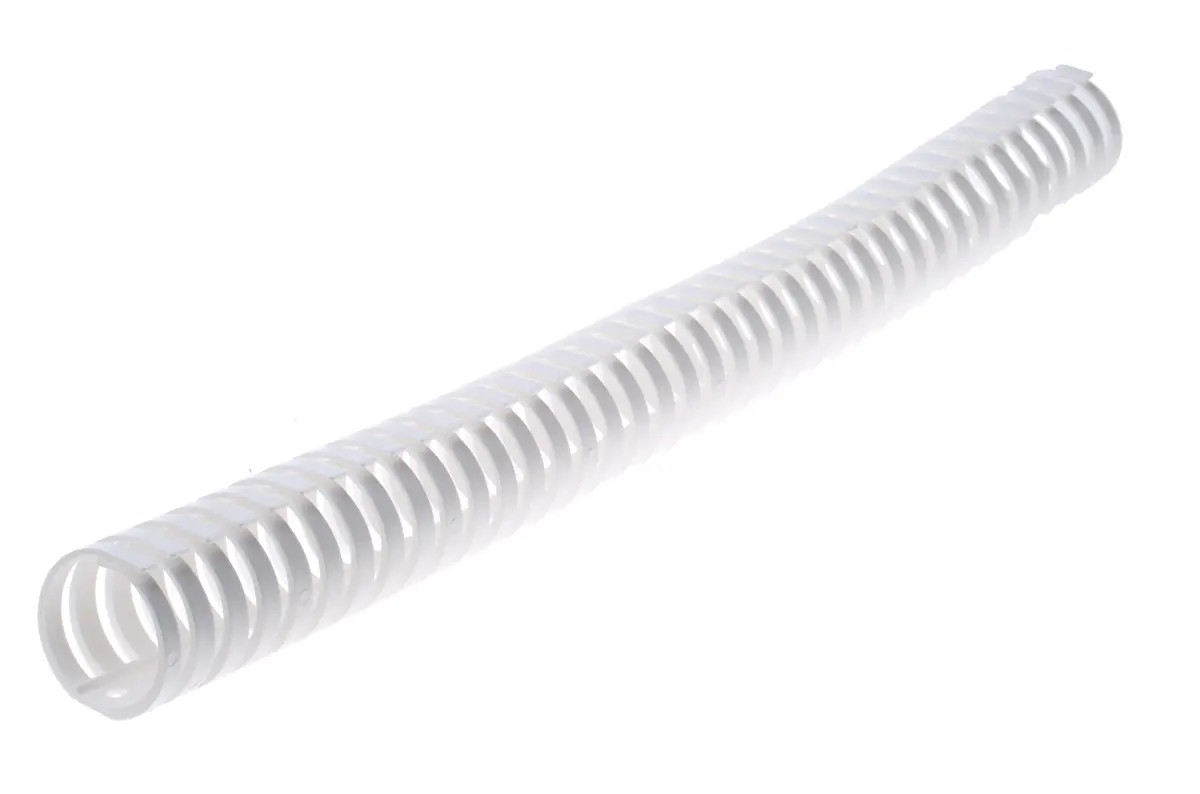 Produktfoto 1 von HellermannTyton Heladuct Flex Weiß, 45 mm x 48 mm Kunststoff, Länge 0.5 m, Seitenwand Flexibel