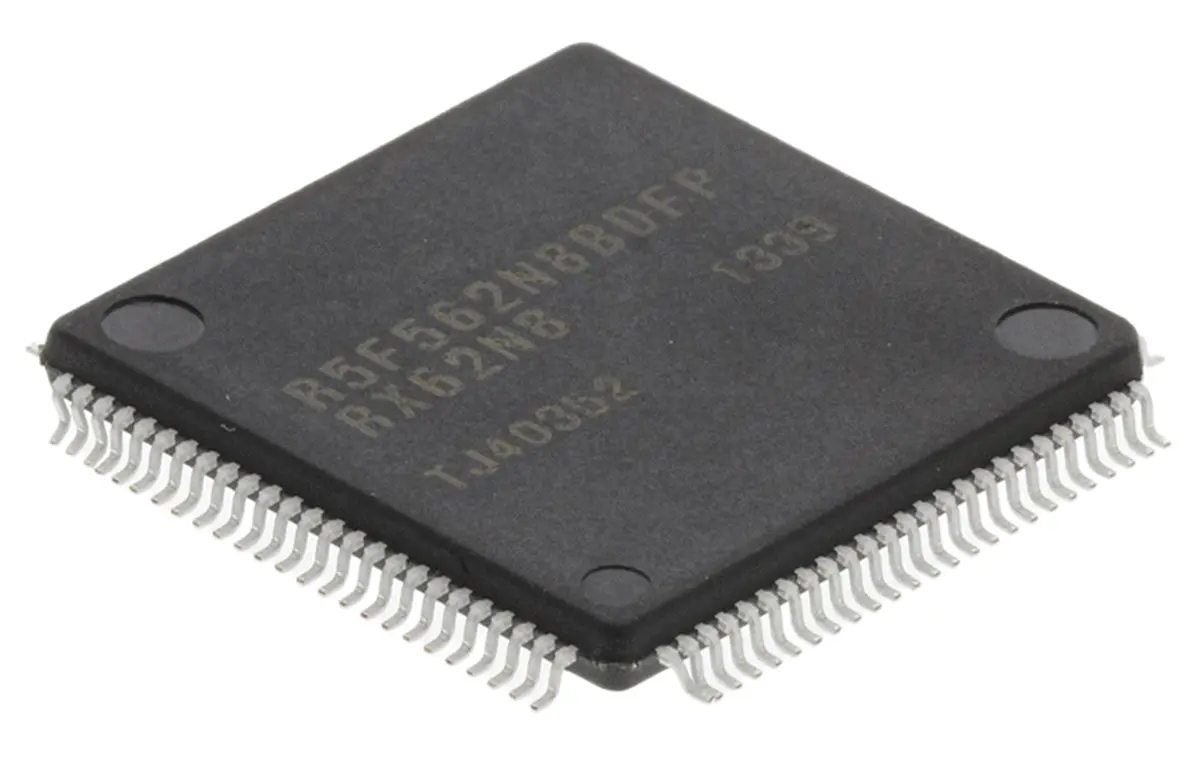 Produktfoto 1 von Renesas Electronics Mikrocontroller RX62N RX 32 bit Oberfläche 512kB Flash LFQFP 100-Pin 100 MHz 96 kB RAM