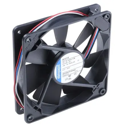 Produktfoto 1 von ebm-papst 4400 F Axiallüfter, Kugel, 12V dc / 5.3 W 441 mA, 2900 U/min, 170 m³/h IP20 119 mm 119mm 25 mm