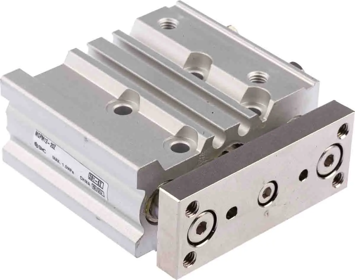 Produktfoto 1 von SMC MGP M5 Pneumatik-Führungszylinder doppeltwirkend, Bohrung Ø 12mm / Hub 20mm bis 1 MPa