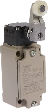 Produktfoto 1 von Omron D4B-@N Verriegelungsschalter, Rollenhebel 1 Schließer/1 Öffner, IP67, Metall 4A