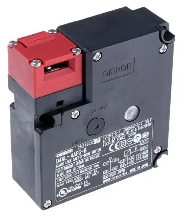 Produktfoto 1 von Omron, D4NL Magnetverriegelungsschalter Verriegelungsfähig, 1 Schließer/1 Öffner
