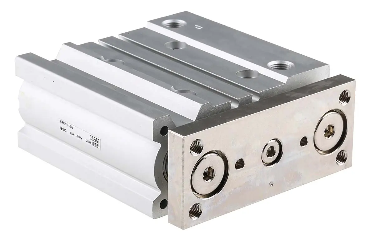 Produktfoto 1 von SMC MGP G1/8 Pneumatik-Führungszylinder doppeltwirkend, Bohrung Ø 25mm / Hub 50mm bis 1 MPa