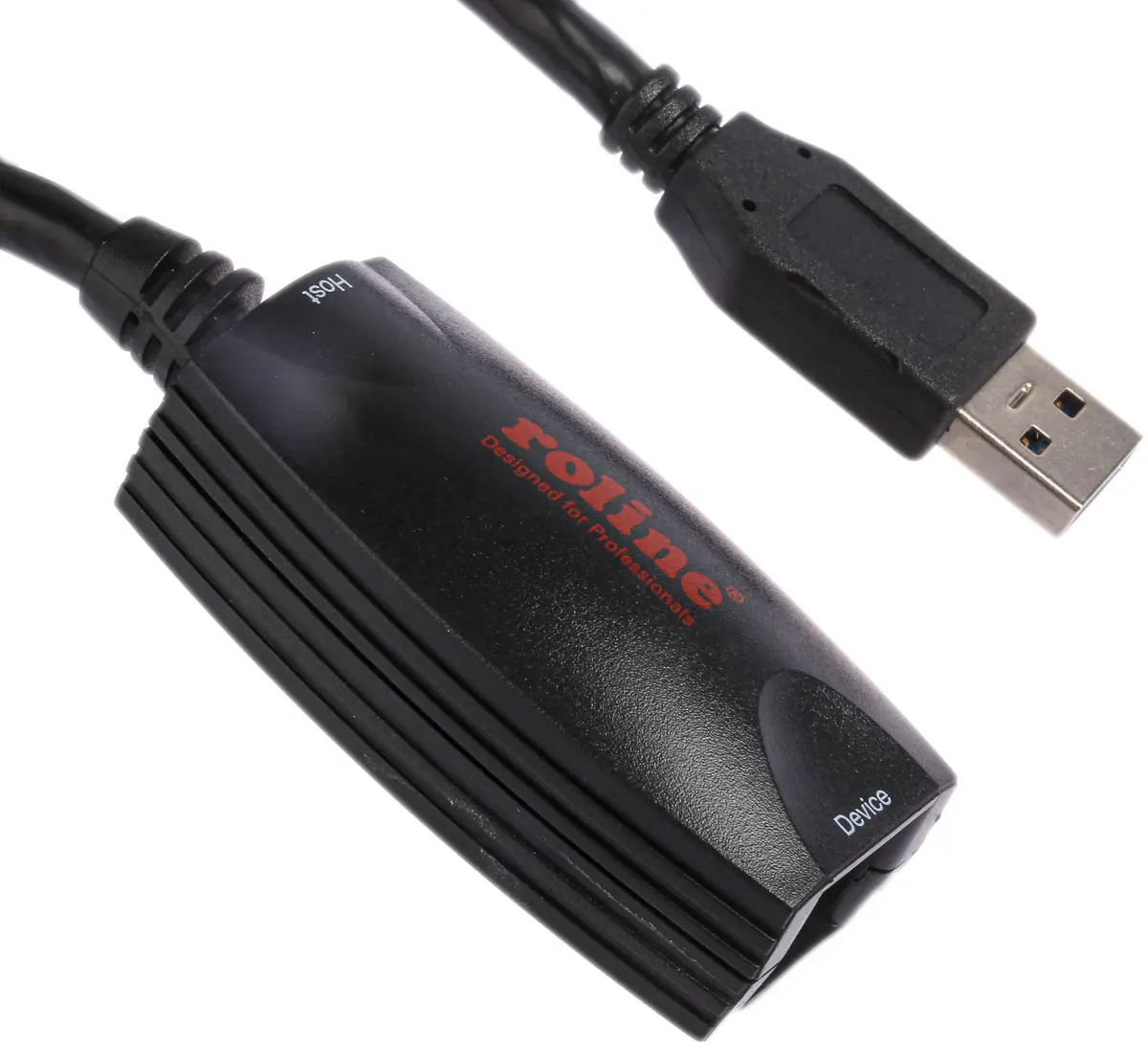 Produktfoto 1 von Roline USB-Kabel, USBA / USBA, 5m USB 3.0 Schwarz