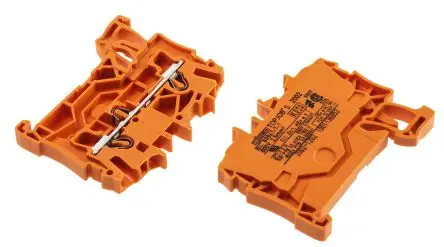 WAGO Anschlussklemmenblock für Durchkontaktierung 1 Orange, 2.5mm², 550V Zugfederklemme IECEx/ATEX