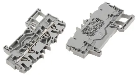 Produktfoto 1 von WAGO Anschlussklemmenblock für Durchkontaktierung 1 Grau, 2.5mm², 800V Zugfederklemme IECEx/ATEX