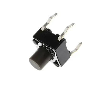 Alps Alpine Taster SPST Bolzen, Lot 50mA Tastend 7 mm Grau Durchsteckmontage B. 6mm L. 6 mm