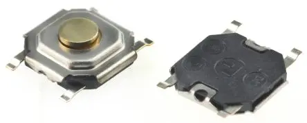 Produktfoto 1 von Alps Alpine Taster SPST Bolzen, SMD 50mA Tastend 1.5 mm Oberfläche B. 5.2mm L. 5.2 mm