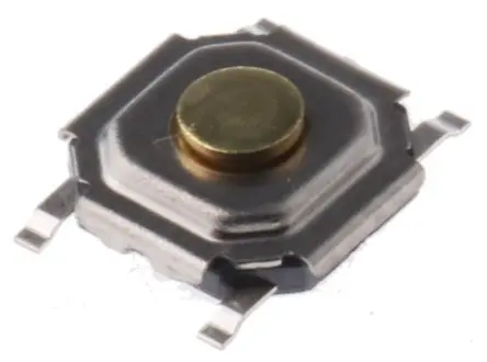 Produktfoto 1 von Alps Alpine Taster SPST Bolzen, SMD 50mA Tastend 1.5 mm Oberfläche B. 5.2mm L. 5.2 mm