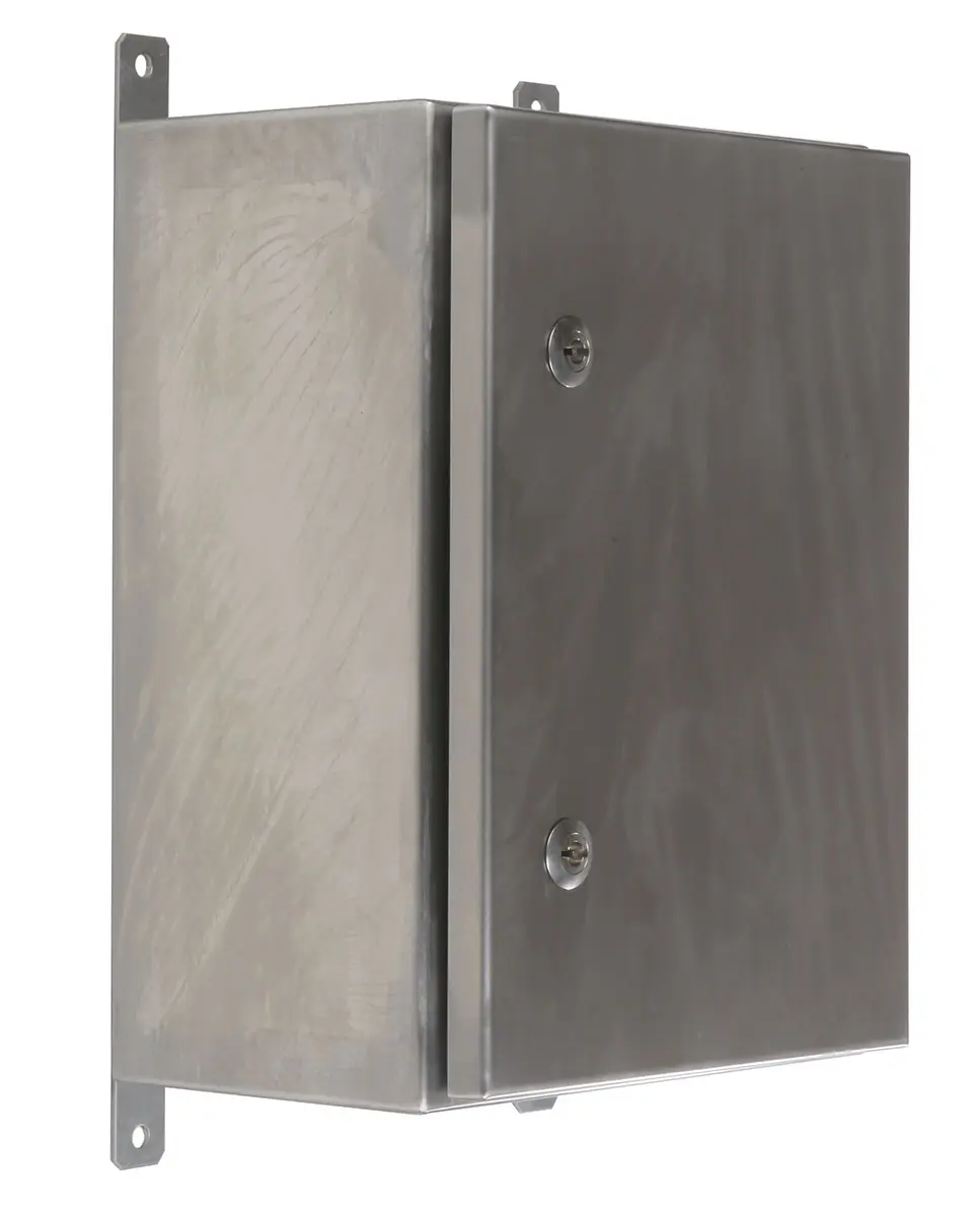 Produktfoto 1 von RS PRO Edelstahl 304 Wandanschlusskasten farblos IP69K, HxBxT 400 mm, 300 mm x 200 mm