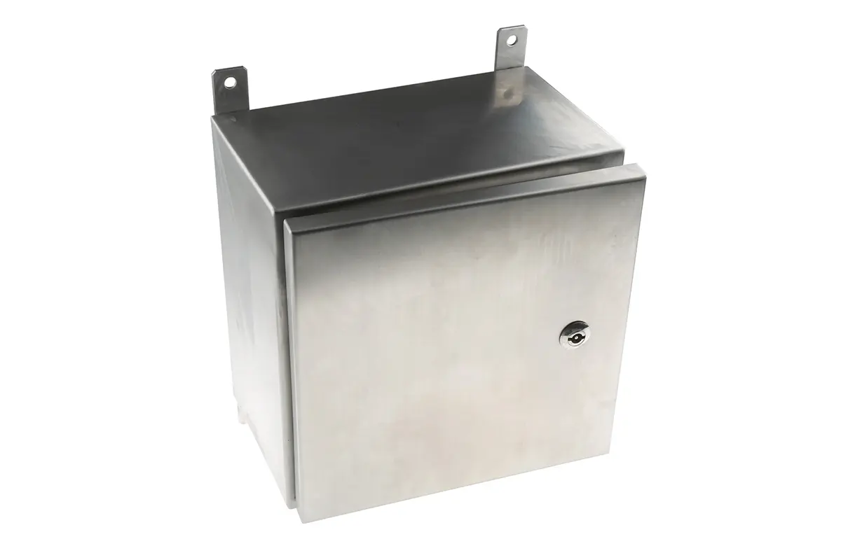 Produktfoto 1 von RS PRO Edelstahl 316 Wandanschlusskasten farblos IP69K, HxBxT 300 mm, 300 mm x 200 mm