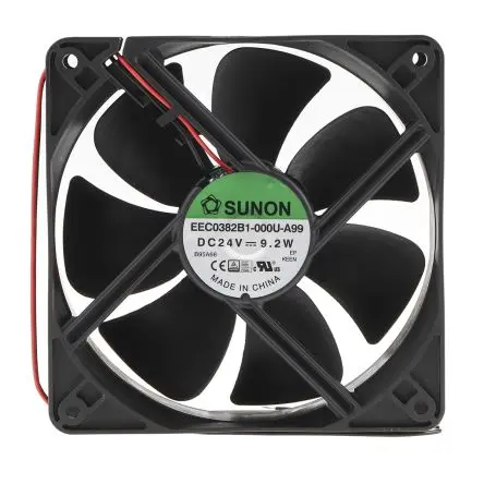 Produktfoto 1 von Sunon EE Axiallüfter, Kugel, 24V dc / 9.2 W 383 mA, 3100 U/min, 234.6 m³/h 120 mm 120mm 38 mm