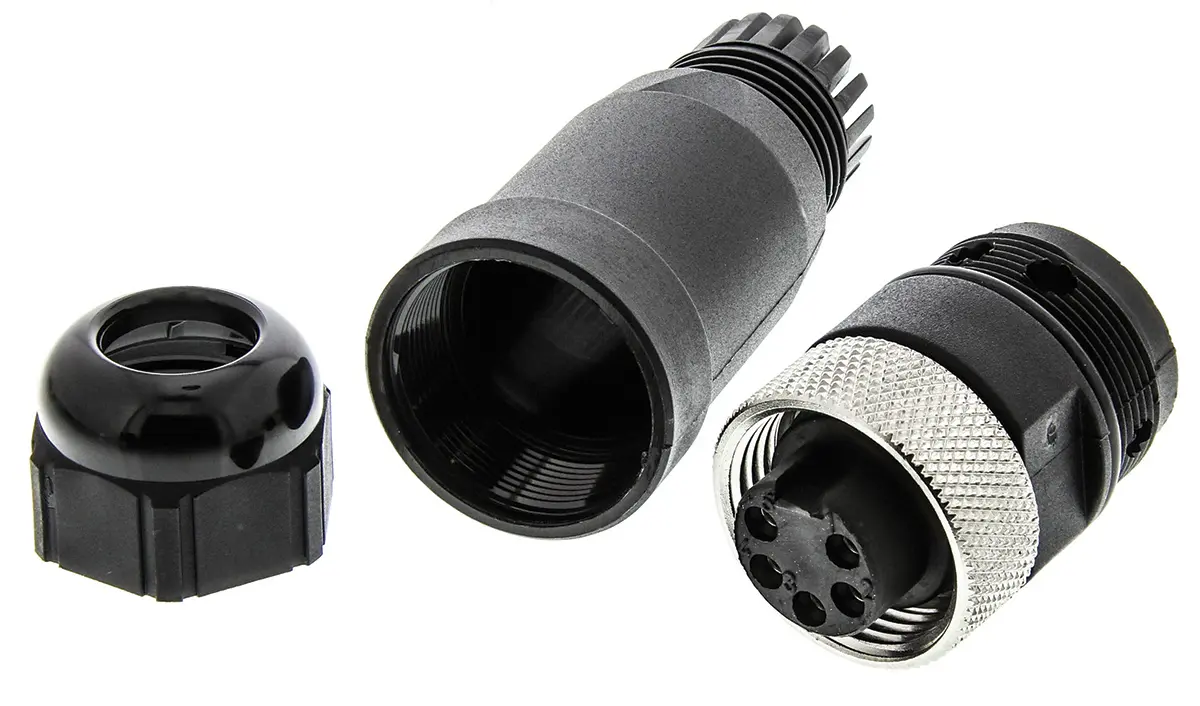 Produktfoto 1 von Molex 130017 Miniature Industrie-Rundsteckverbinder Buchse 5-polig Buchse 8A Kabel IP40