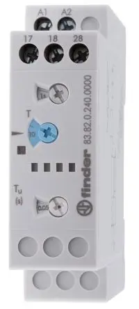 Produktfoto 1 von Finder 83 Zeitrelais, DIN-Hutschiene 24 V dc 24V ac, 240 V ac, 2 Kont. 1, DPST