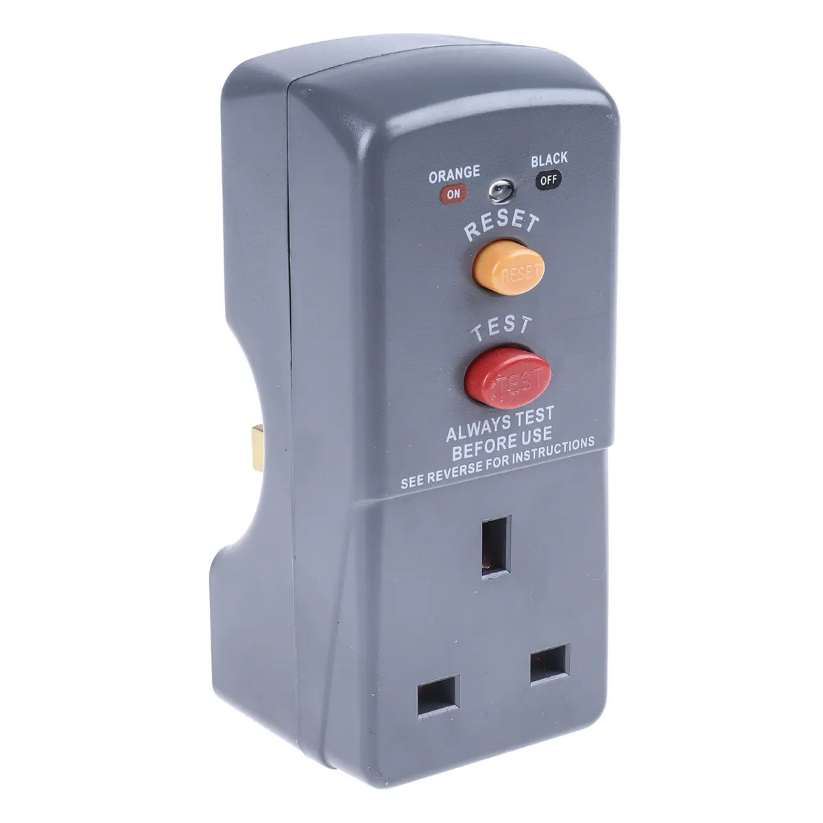 Masterplug RCD Steckverbinder Adapter 2-polig 13A 240 V ac