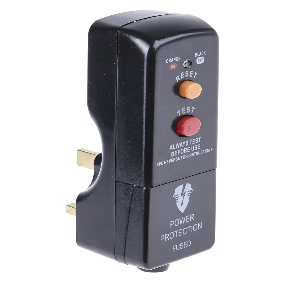 Masterplug RCD Steckverbinder Adapter 2-polig 13A 240 V ac