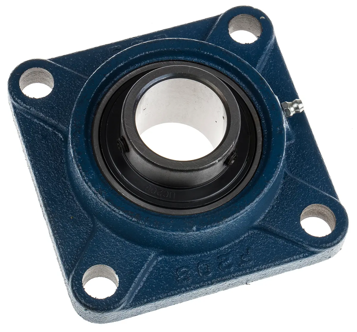 Produktfoto 1 von RS PRO 4-Loch Flansch Lagereinheit aus Gusseisen, Innen-Ø 40 mm, 130 mm x 130 mm