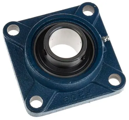 Produktfoto 1 von RS PRO 4-Loch Flansch Lagereinheit aus Gusseisen, Innen-Ø 40 mm, 130mm x 130 mm