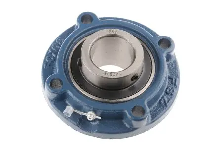 RS PRO 4-Loch Flansch Lagereinheit aus Gusseisen, Innen-Ø 40 mm, 39.2mm x 133 mm