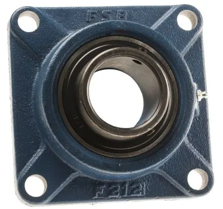Produktfoto 1 von RS PRO 4-Loch Flansch Lagereinheit aus Gusseisen, Innen-Ø 60 mm, 175mm x 175 mm